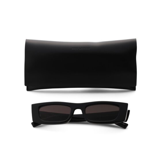 SAINT LAURENT Black 52mm Rectangular Sunglasses - Picture 1 of 2